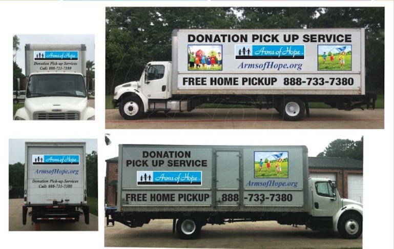 Houston Area Non Profit Truck and Fleet Graphics